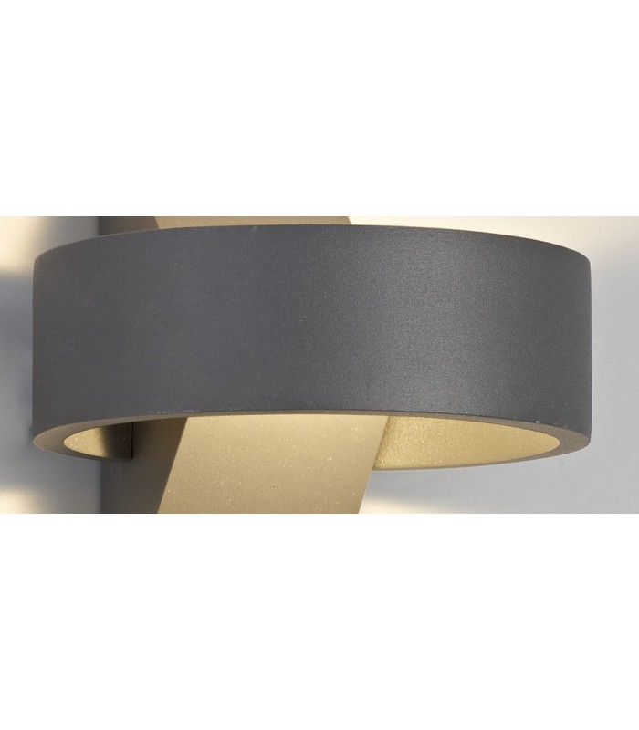 LED Up & Downward Lighting Wall Light, 6W, 3000K, Anthracite, 520lm, IP54 - 9