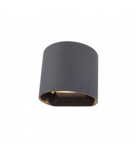 LED Up & Downward Lighting Wall Light 2x3W, 3000K, Anthracite, 410lm, IP54 - 1