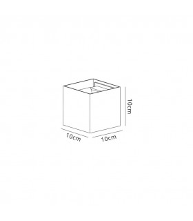 LED Up & Downward Lighting Wall Light 2x3W, 3000K Anthracite, 410lm, IP54 - 2