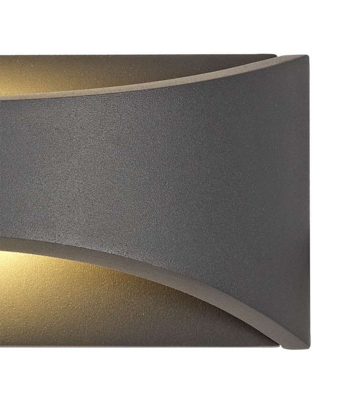 LED Up & Downward Lighting Wall Light 6W, 3000K, Anthracite, 375lm, IP54 - 7