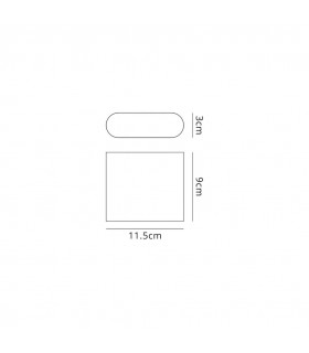 LED Up & Downward Lighting Small Wall Light 2x3W, 3000K, 350lm, Anthracite, IP54 - 2
