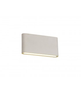 LED Up & Downward Lighting Large Wall Light 2x6W, 3000K, 452lm, Sand White, IP54 - 1