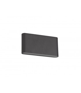LED Up & Downward Lighting Large Wall Light 2x6W, 3000K, 452lm, Anthracite, IP54 - 1