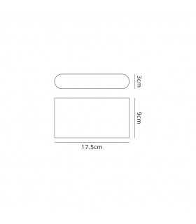 LED Up & Downward Lighting Large Wall Light 2x6W, 3000K, 452lm, Anthracite, IP54 - 2