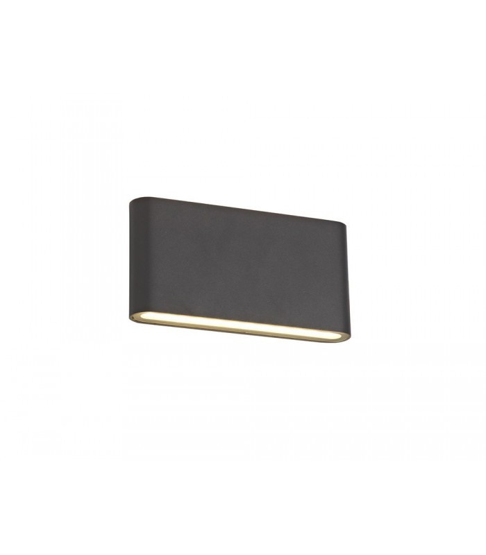 LED Up & Downward Lighting Large Wall Light 2x6W, 3000K, 452lm, Anthracite, IP54 - 4