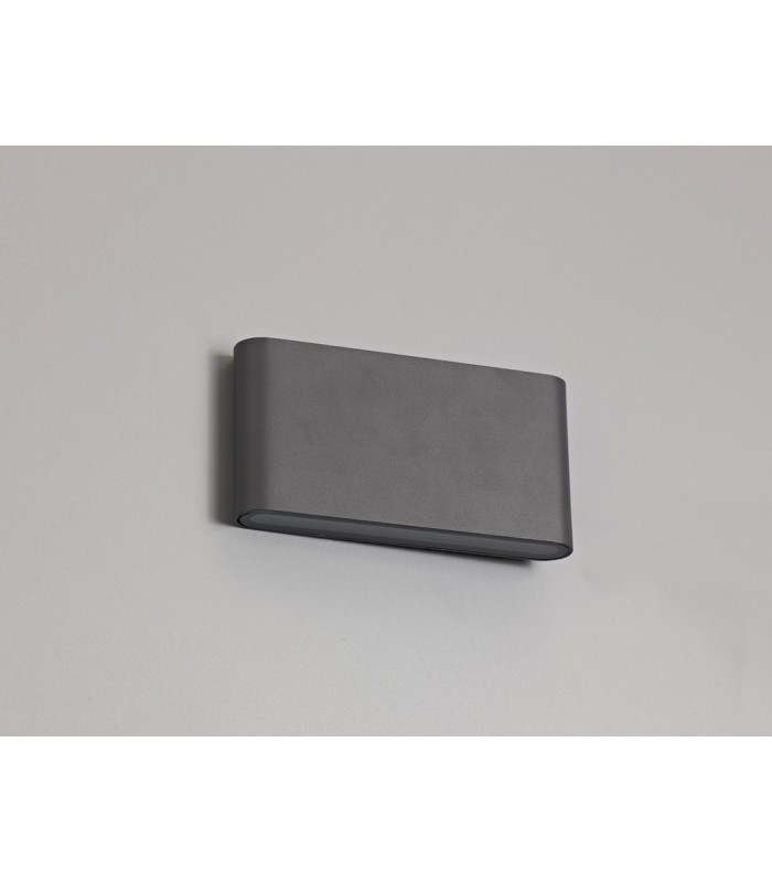 LED Up & Downward Lighting Large Wall Light 2x6W, 3000K, 452lm, Anthracite, IP54 - 5