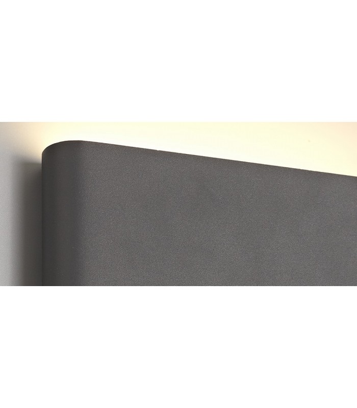 LED Up & Downward Lighting Large Wall Light 2x6W, 3000K, 452lm, Anthracite, IP54 - 8