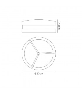Framed Bulkhead Wall Lamp, 1 Light E27, Sand White, IP54 - 2