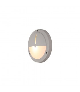 Eyelid Bulkhead Wall Lamp, 1 Light E27, Sand White, IP54 - 1