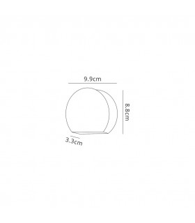LED Wall Down Light 3W, 3000K, Sand White, 270lm, IP54 - 2