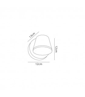 LED Wall Down Light 12W, 3000K, Anthracite, 590lm, IP54 - 2