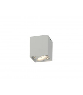 Surface Mounted Adjustable Rectangular Spotlight, 1 Light GU10, Sand White - 1