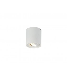 Surface Mounted Adjustable Cylinder Spotlight, 1 Light GU10, Sand White - 1