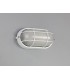 Oval Wall, Ceiling Bulkhead Lamp 1 Light E27, IP44, White, Glass - 3