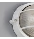 Oval Wall, Ceiling Bulkhead Lamp 1 Light E27, IP44, White, Glass - 7