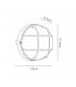 Round Wall, Ceiling Bulkhead Lamp, 1 Light E27, IP44, White, Glass - 2