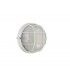 Round Wall, Ceiling Bulkhead Lamp, 1 Light E27, IP44, White, Glass - 4