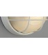 Round Wall, Ceiling Bulkhead Lamp, 1 Light E27, IP44, White, Glass - 8