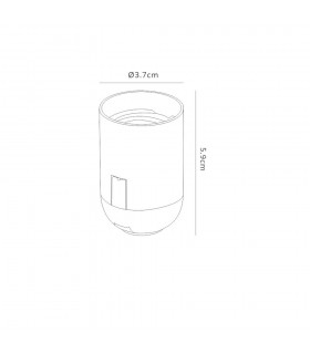 E27 White Lampholder - 2