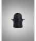 E27 Black Continental Lampholder With Shade Ring - 3