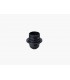 E27 Black Continental Lampholder With Shade Ring - 5