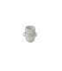 E27 White Continental Lampholder With Shade Ring - 1