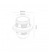 E27 White Continental Lampholder With Shade Ring - 2