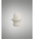 E27 White Continental Lampholder With Shade Ring - 3