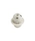 E27 White Continental Lampholder With Shade Ring - 4