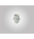 E27 White Continental Lampholder With Shade Ring - 6