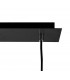 Linear Ceiling Cluster Pendant 3 Light E27 Black - 6