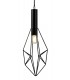 Linear Ceiling Cluster Pendant 3 Light E27 Black - 7