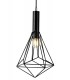 Linear Ceiling Cluster Pendant 3 Light E27 Black - 8