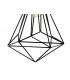 Linear Ceiling Cluster Pendant 3 Light E27 Black - 11