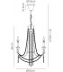 Ceiling Chandelier Pendant 3 Light E14 Polished Chrome, Crystal - 2