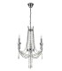 Ceiling Chandelier Pendant 3 Light E14 Polished Chrome, Crystal - 4