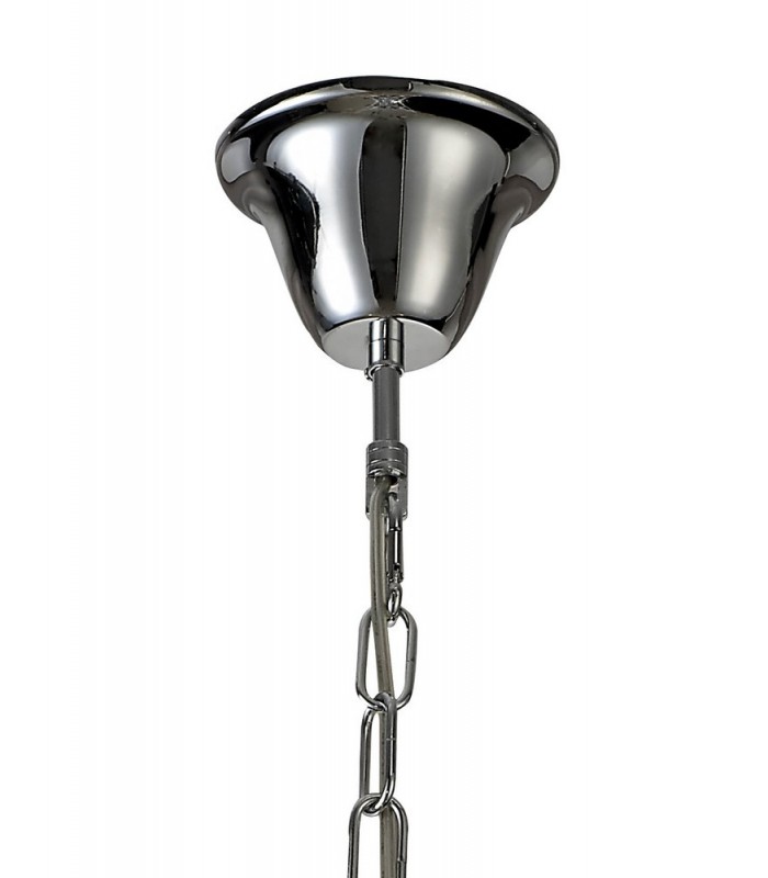 Ceiling Chandelier Pendant 3 Light E14 Polished Chrome, Crystal - 5