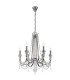Ceiling Chandelier Pendant 6 Light E14 Polished Chrome, Crystal - 1