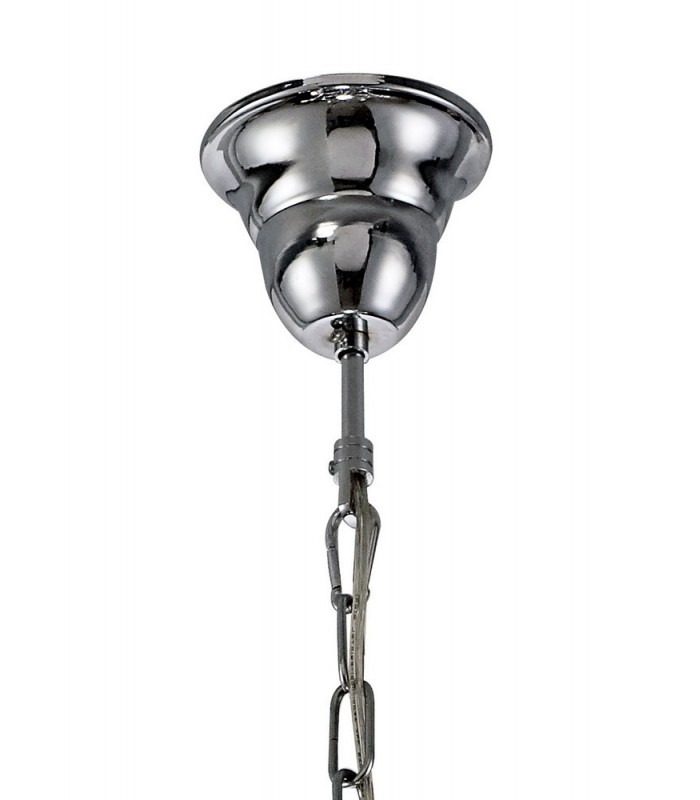 Ceiling Chandelier Pendant 6 Light E14 Polished Chrome, Crystal - 4
