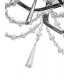 Ceiling Chandelier Pendant 6 Light E14 Polished Chrome, Crystal - 10