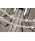 Ceiling Chandelier Pendant 6 Light E14 Polished Chrome, Crystal - 12