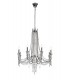 Ceiling Chandelier Pendant 8 Light E14 Polished Chrome, Crystal - 1