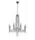 Ceiling Chandelier Pendant 8 Light E14 Polished Chrome, Crystal - 4