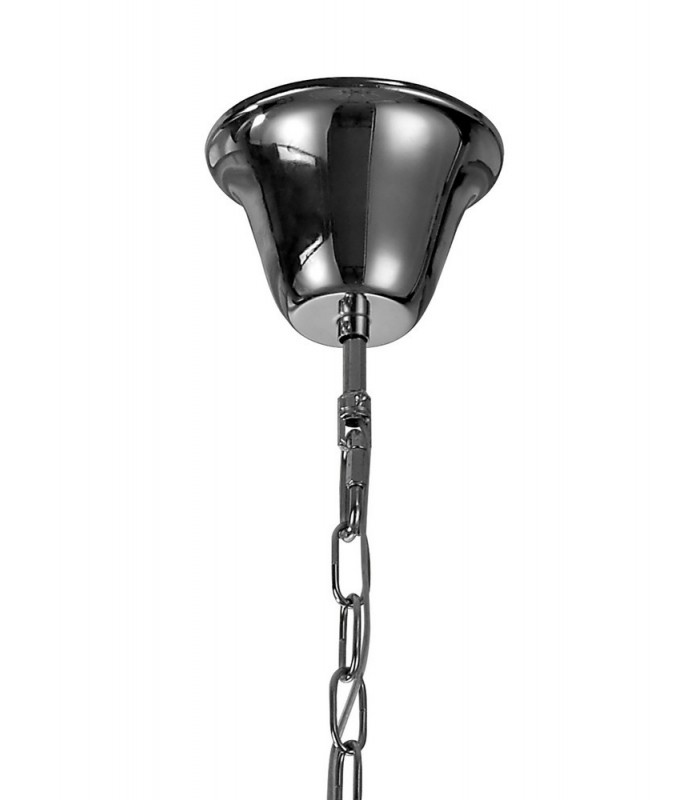 Ceiling Chandelier Pendant 8 Light E14 Polished Chrome, Crystal - 5