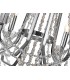Ceiling Chandelier Pendant 8 Light E14 Polished Chrome, Crystal - 10