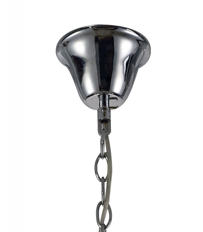 3 Tier Ceiling Chandelier Pendant E14 Polished Chrome, Crystal - 4