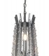 3 Tier Ceiling Chandelier Pendant E14 Polished Chrome, Crystal - 5