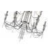 3 Tier Ceiling Chandelier Pendant E14 Polished Chrome, Crystal - 6