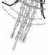 3 Tier Ceiling Chandelier Pendant E14 Polished Chrome, Crystal - 7