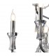 3 Tier Ceiling Chandelier Pendant E14 Polished Chrome, Crystal - 10